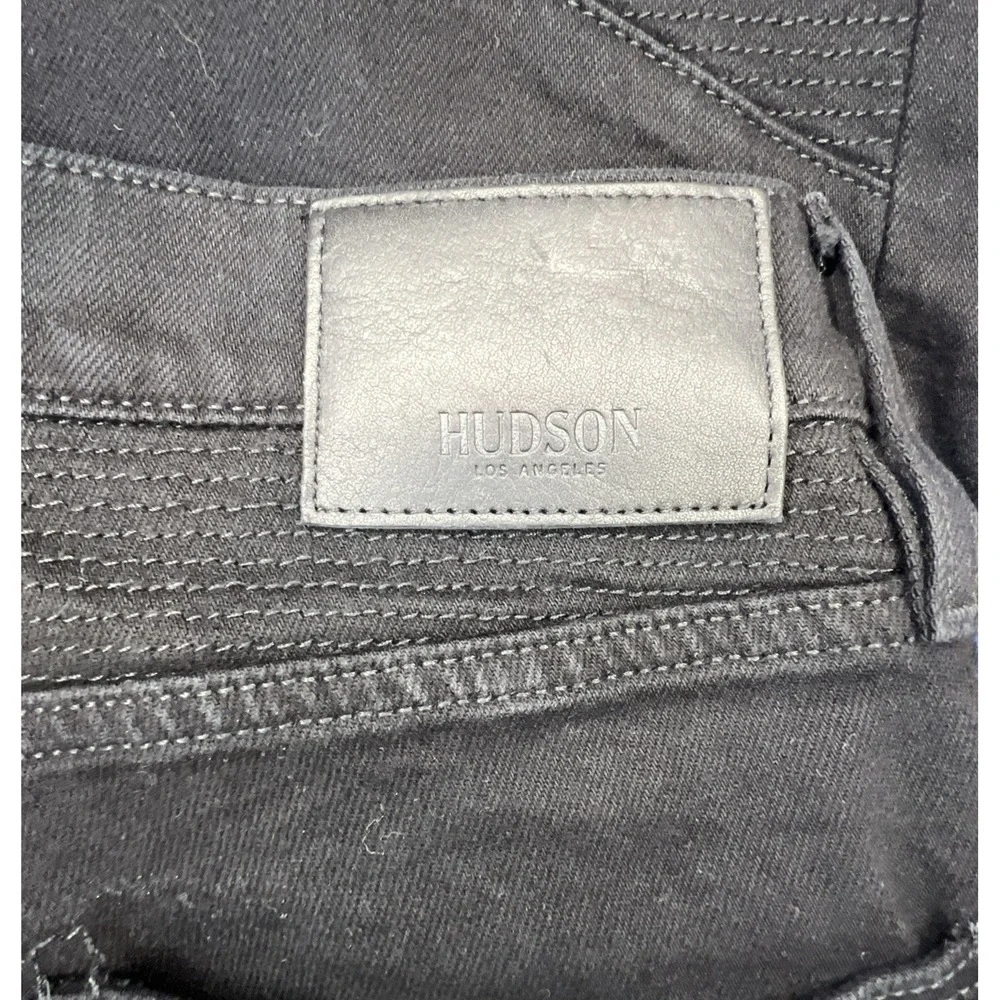 Hudson Blinder‎ V2 Biker Jeans Men 28 Black Moto Skinny Zip M446DPQ Stretch